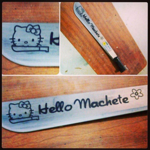 Laser Engraved Machete Richmond VA Knife