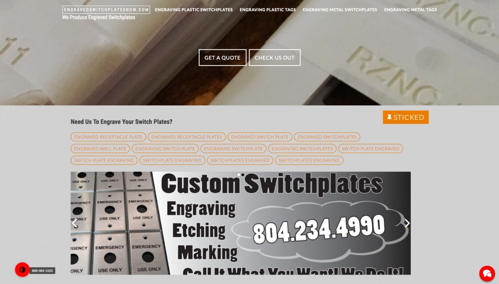 engraving switchplates